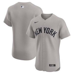 New York Yankees Nike Road Elite Jersey - Gray NWT Sz 52 (3X)